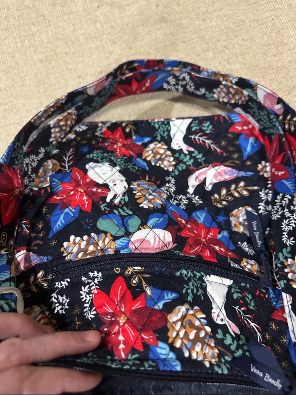 NWOT Rare Vera Bradley Winter Forest Hipster Bag - Picture 6 of 6